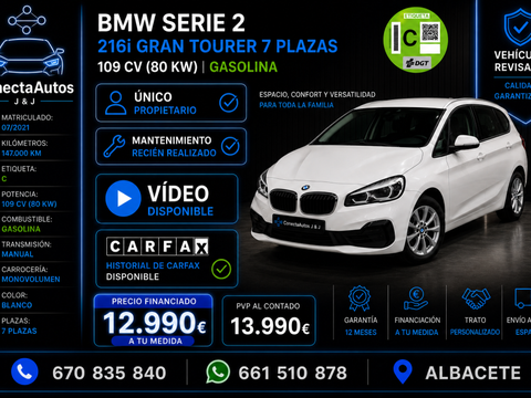 BMW Serie 2 218i Gran Tourer
