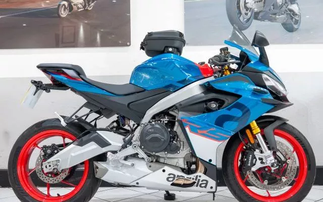 2026 Aprilia RS660 Maxton suspension front and rear for sale at Motorbiking Bournemouth Ltd.