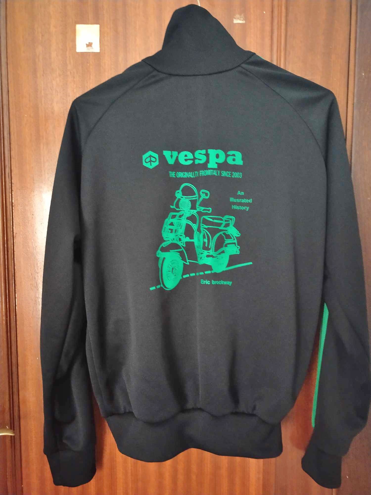 Cazadora Moto - Vespa Negra y Verde