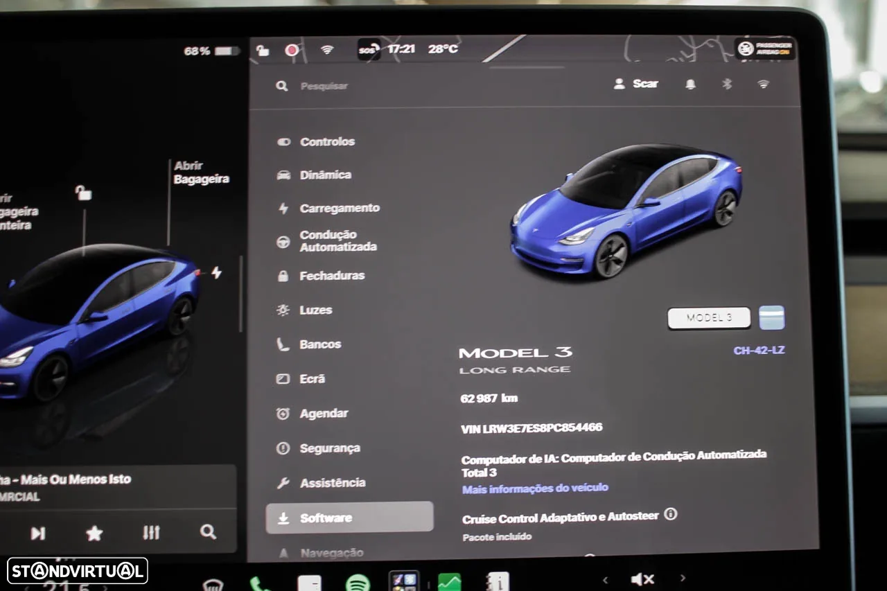 Tesla Model 3 Long Range Tração Traseira