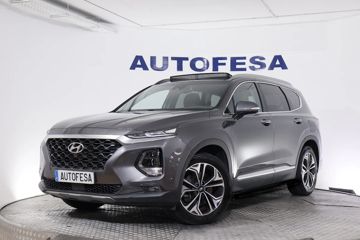 Hyundai Santa Fe 2.0 CRDI 185CV 4WD AUTO STYLE 7PLAZAS 5P # TECHO ELE PANORAMICO,NAVY,CUERO