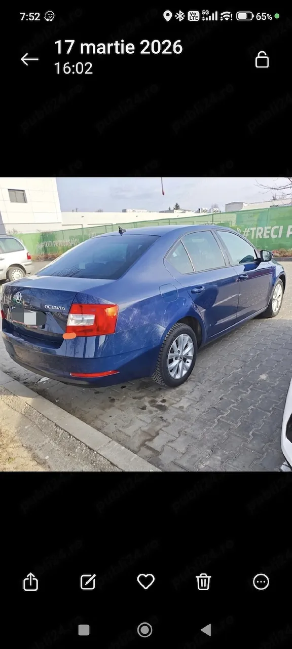 Skoda Octavia facelift 2.0 TDI din 2017 motor CRMB cutie automată DSG 6