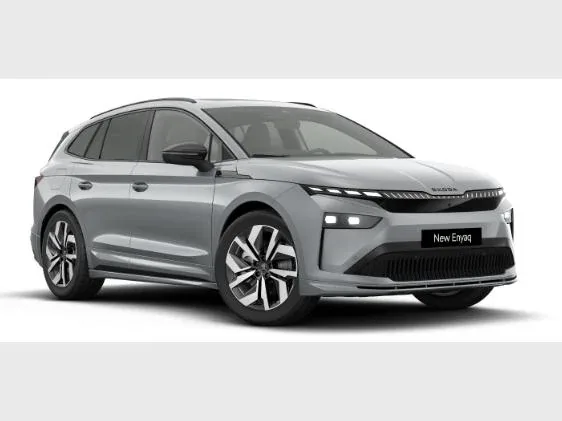 SKODA Enyaq Enyaq 85 Sportline 82 kWh 210 kW 1v (Inklapbare trekhaak, pack max, panoramisch open dak) - 5 jaar g