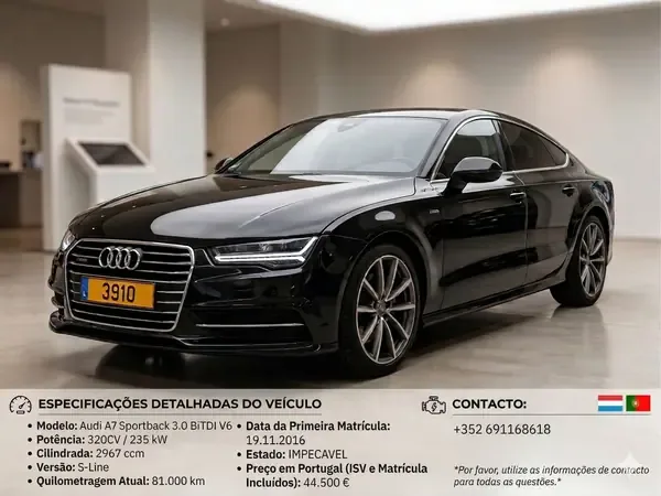 Audi A7 Sportback 2016 3.0 TFSI V6 quattro S-line S tronic